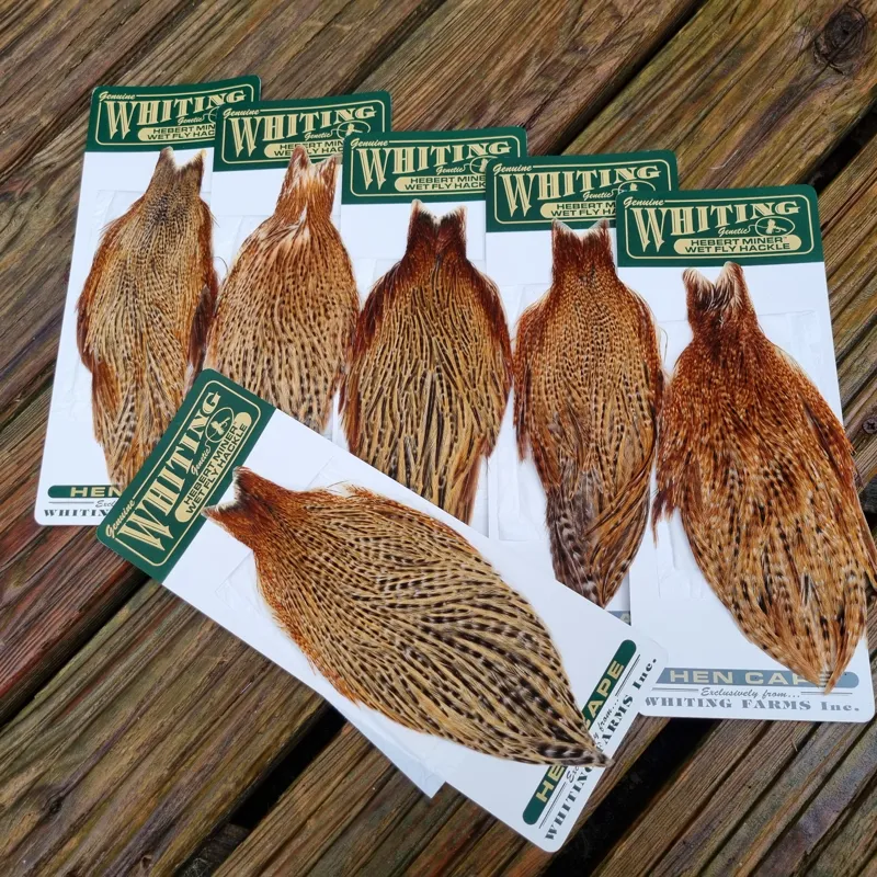 Whiting Hebert Miner Hen Cape in Barred Dark Ginger-3